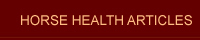 Horse Health Articles